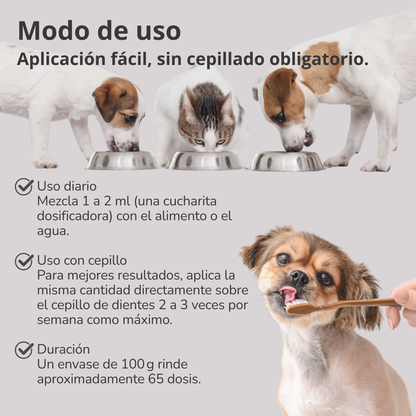 Polvo dental natural para perros y gatos – Combate sarro, placa y mal aliento – 150 g_4