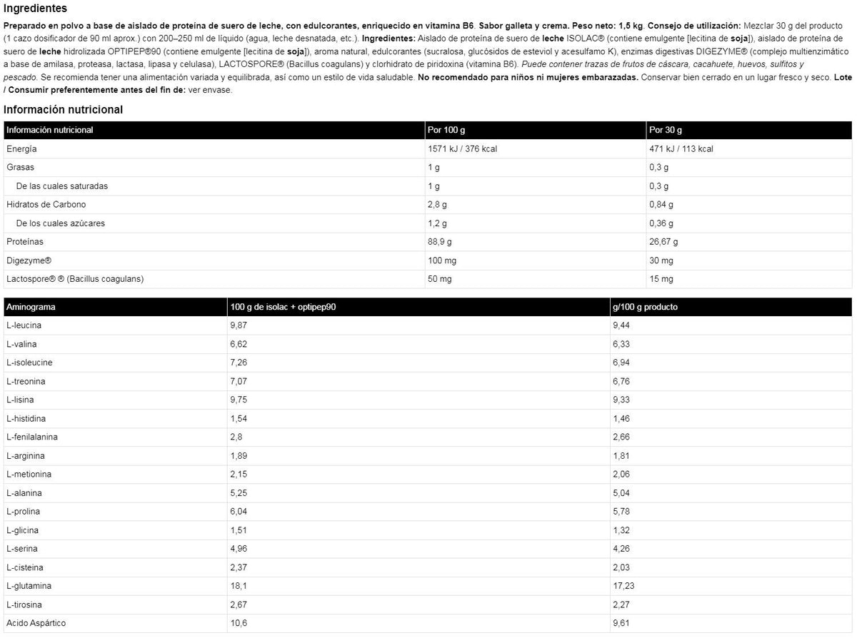 Isoluxe Cfm - 1,5kg - Cookies & Cream - Proteína De Aislado De Suero Isolate - Io.genix_5