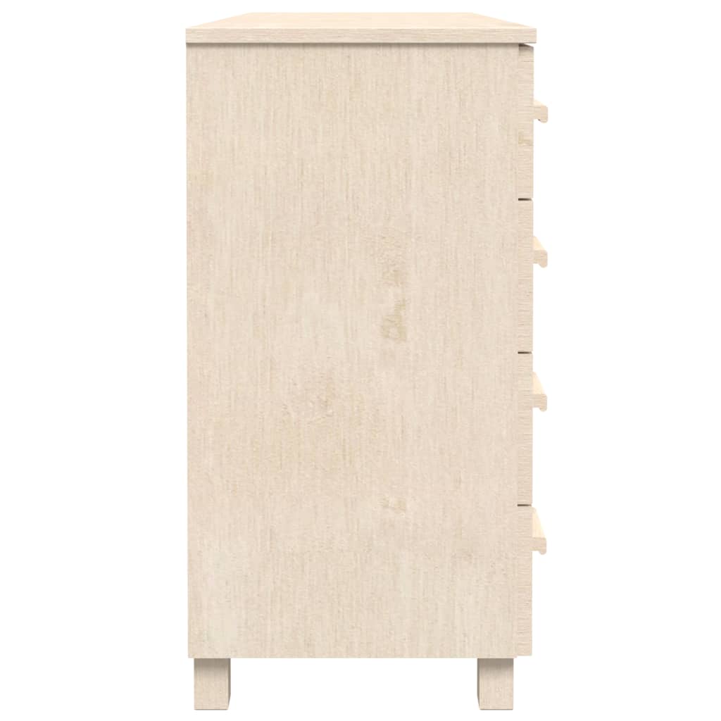 Aparador Hamar Madera De Pino Maciza Marrón Miel 113x40x80 Cm / Vetonek_0