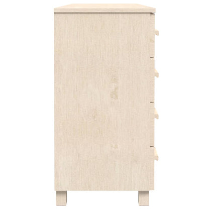 Aparador Hamar Madera De Pino Maciza Marrón Miel 113x40x80 Cm / Vetonek_0
