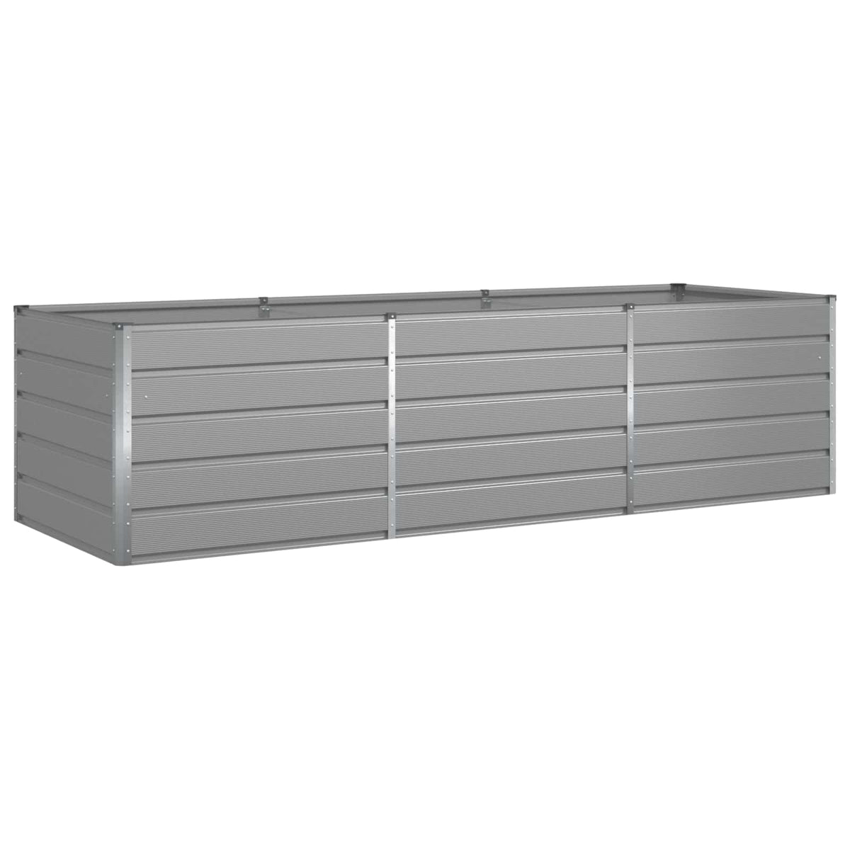 Jardinera Gris Claro 290 X 100 X 75 Cm Acero Galvanizado_0