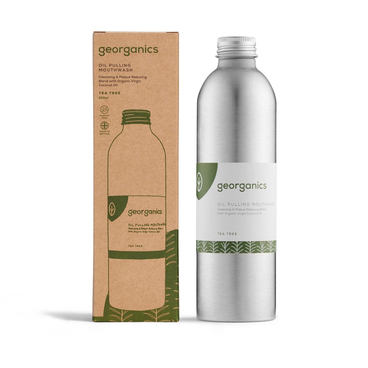 Colutório com óleo de coco e melaleuca Georganics
