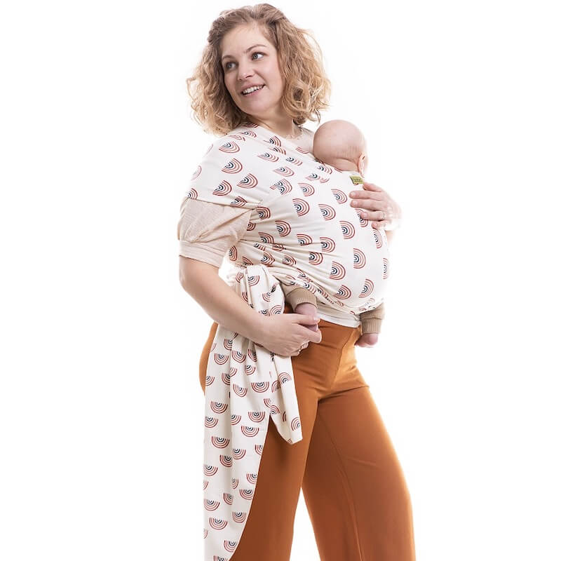Fular Elástico Portabebé Bambú, Boba Wrap Serenity. Rainbows_0