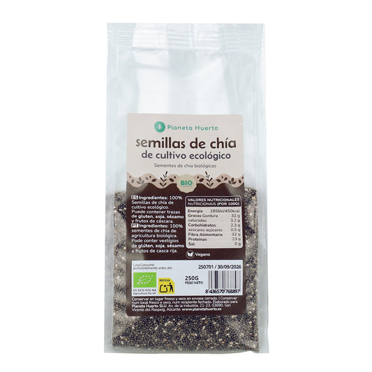 Sementes de Chia ECO Planeta Huerto 250 g
