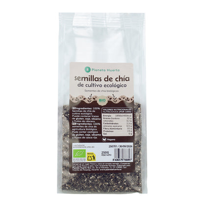Sementes de Chia Biológicas Planeta Huerto 250g