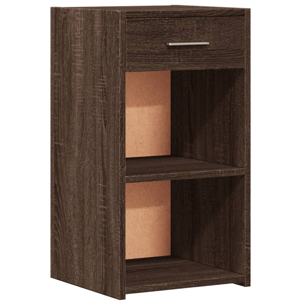 Mesitas Noche 2 Uds Madera Ingeniería Marrón Roble 35x34x65 Cm_2