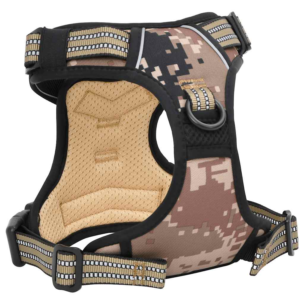 Arnés Para Perros Con Bandas Reflectantes Ajustables Marrón Xl_5