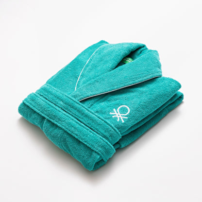 Albornoz L/xl 360gsm 100% Algodón Azul Claro Rainbow Be_1