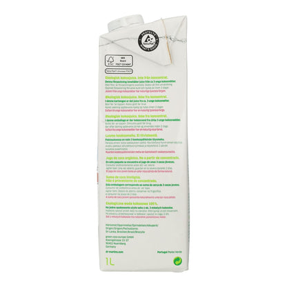 Embalagem de 6x Dr. Martins Água de Coco Natural 1 L