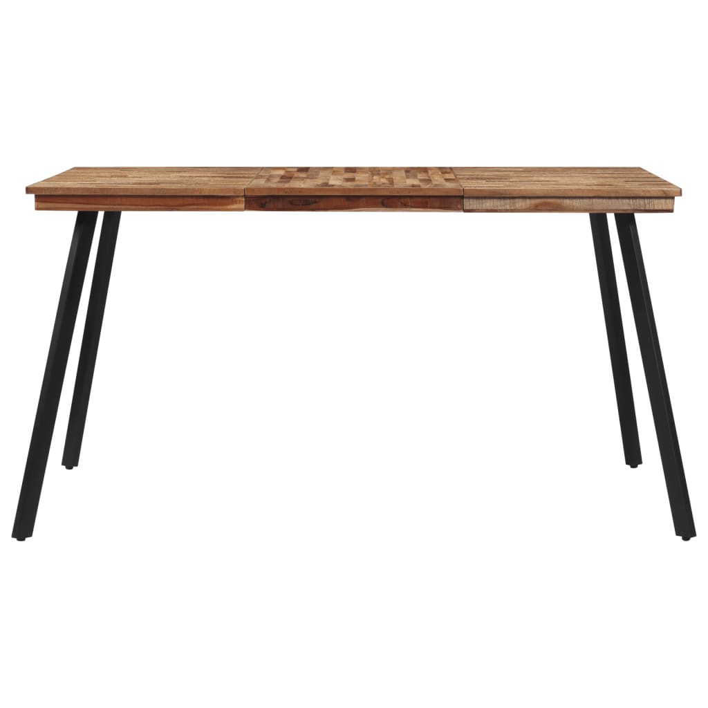 Mesa De Comedor Madera Maciza De Teca 148x97x76 Cm_0