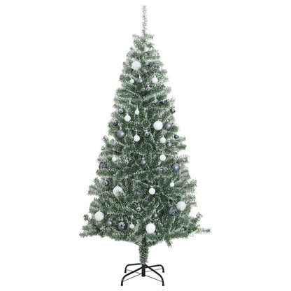 Vidaxl Árbol De Navidad Artificial Con 300 Led Bolas Y Nieve 180 Cm_3