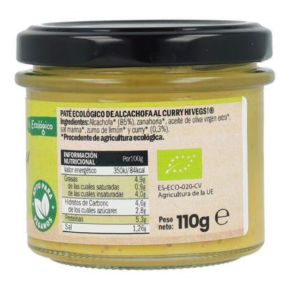 Hi Vegs Caril Pasta de Alcachofra 110g