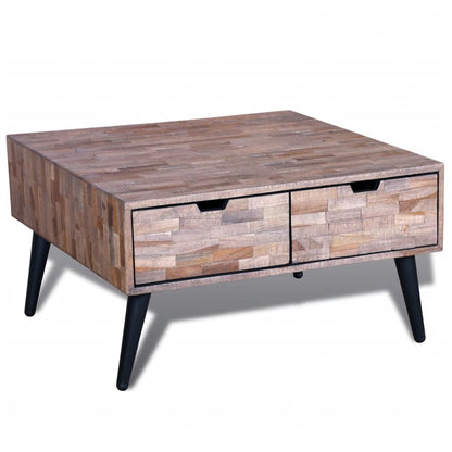 Mesa De Centro Con 4 Cajones Madera De Teca Reciclada_0
