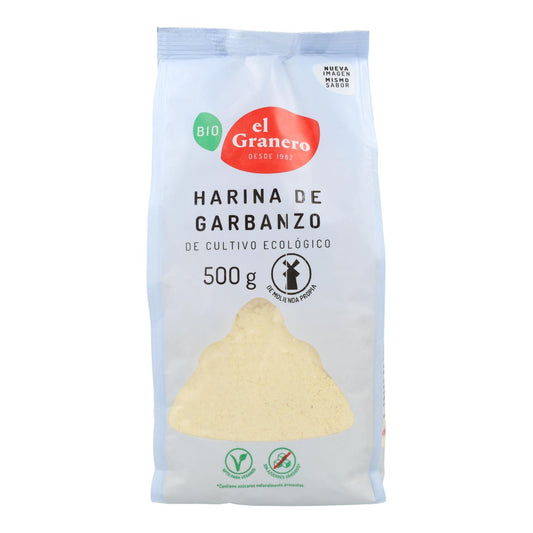 Farinha de grão-de-bico biológica El Granero, 500 g 