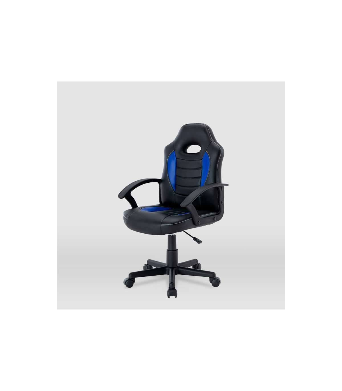 Silla Gaming Zoe Tapizada En Piel Sintética Negro/azul, 92/102cm(alto) 56cm(ancho) 54cm(l_5