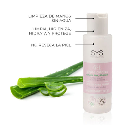 Gel Hidroalcohólico con Aloe Vera Labnatur 100 ml | Formato Viaje | Limpieza sin Agua | Hidrata y Suaviza | Vegano_2