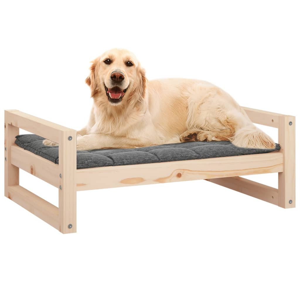 Vidaxl Cama Para Perros Madera Maciza De Pino 75,5x55,5x28 Cm_3