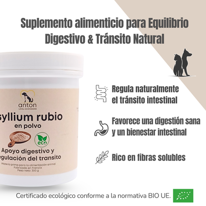 Suplemento natural para perros y gatos – Psyllium ECO Tránsito Intestinal 300 g_1