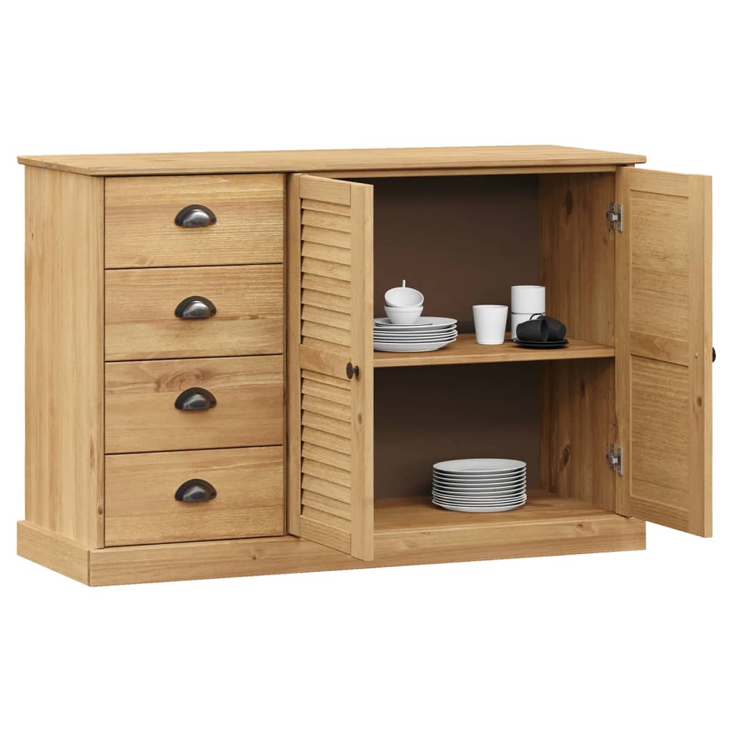 Aparador Con Cajones Vigo Madera Maciza Pino 113x40x75 Cm / Vetonek_2