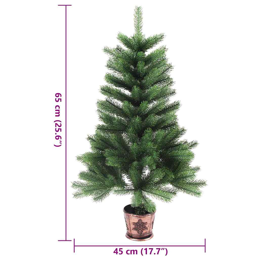 Vidaxl Árbol De Navidad Artificial Hojas Realistas Verde 65 Cm_2