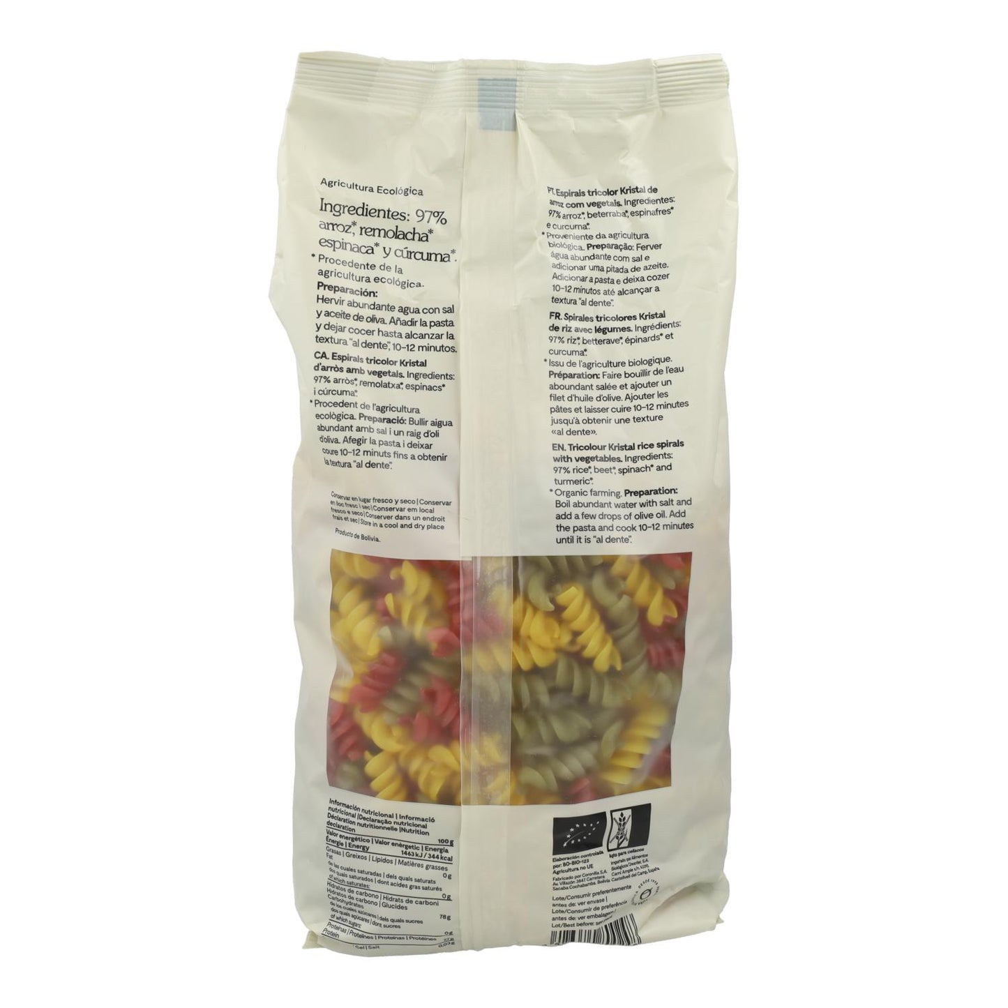 Espirais de Arroz Oleandro Tricolor 500g