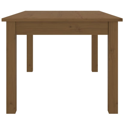 Mesa De Centro Madera Maciza De Pino Marrón Miel 80x50x40 Cm_2