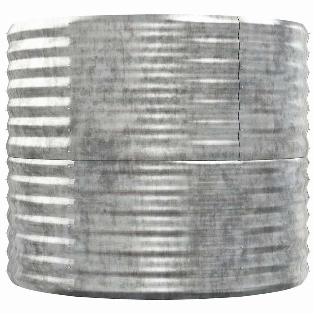 Jardinera Arriate Acero Galvanizado Plata 152x80x68 Cm_3