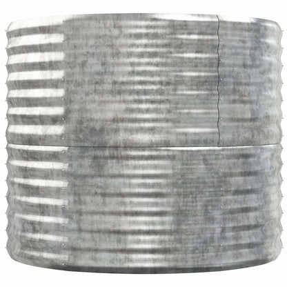 Jardinera Arriate Acero Galvanizado Plata 152x80x68 Cm_3