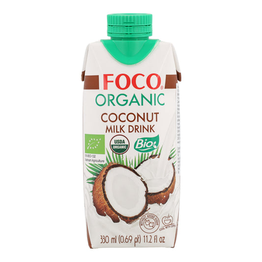 Bebida de leite de coco biológico Foco 330 ml.