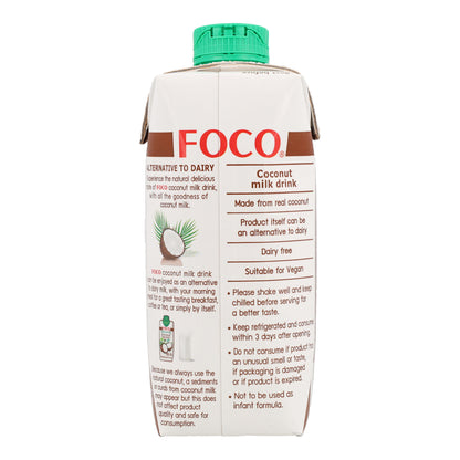 Bebida de leite de coco biológico Foco 330 ml.