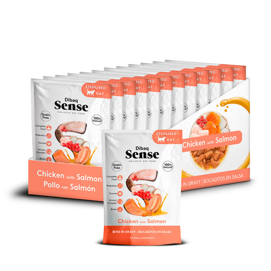 Dibaq Sense Bites Pollo Con Salmón, 12 Unidades X 100gr_0