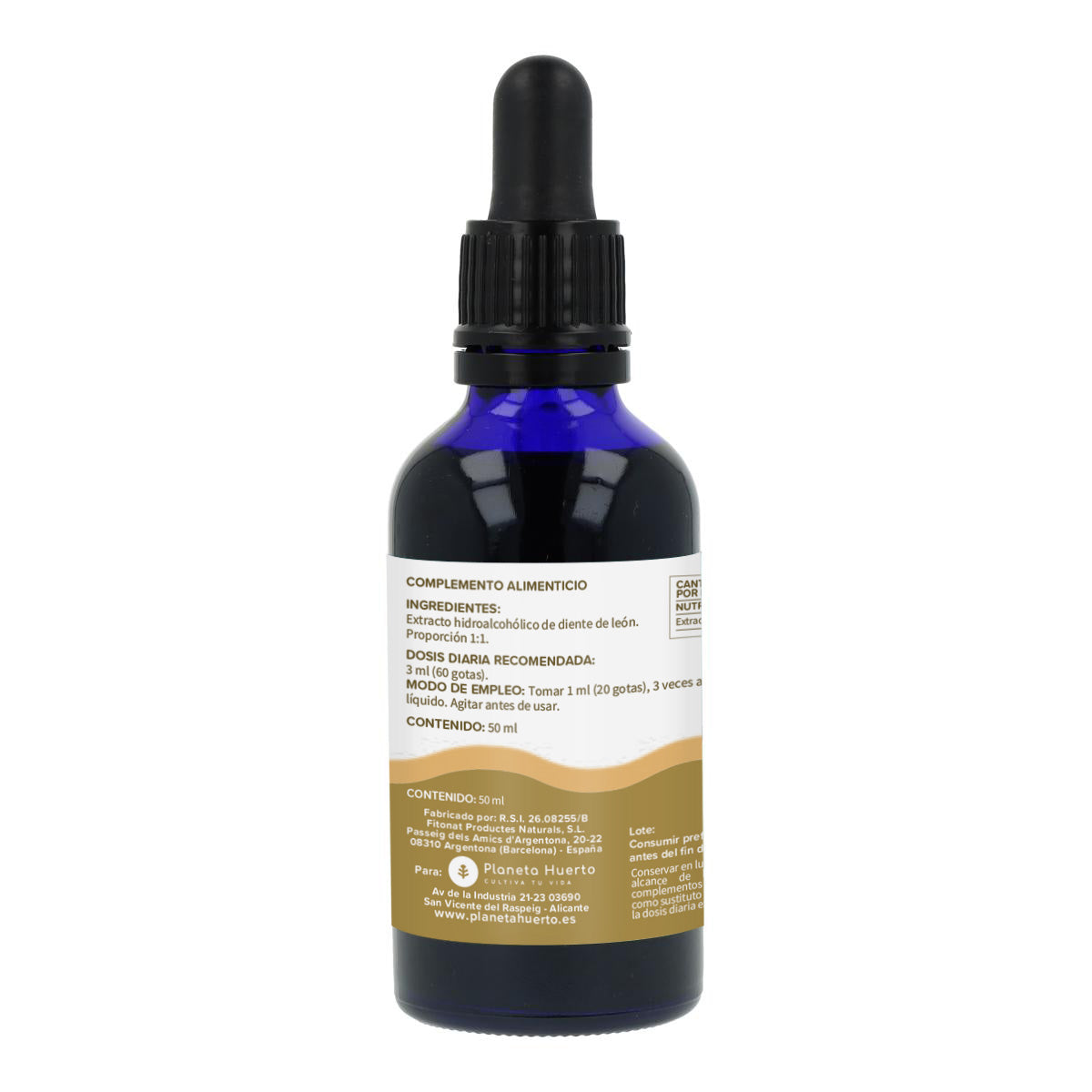 Extrato fluido de dente-de-leão Planeta Huerto 50 ml