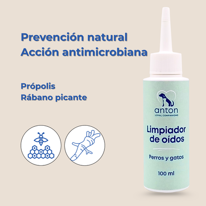 Limpiador natural para la higiene de oídos de perros y gatos – 100 ml_3
