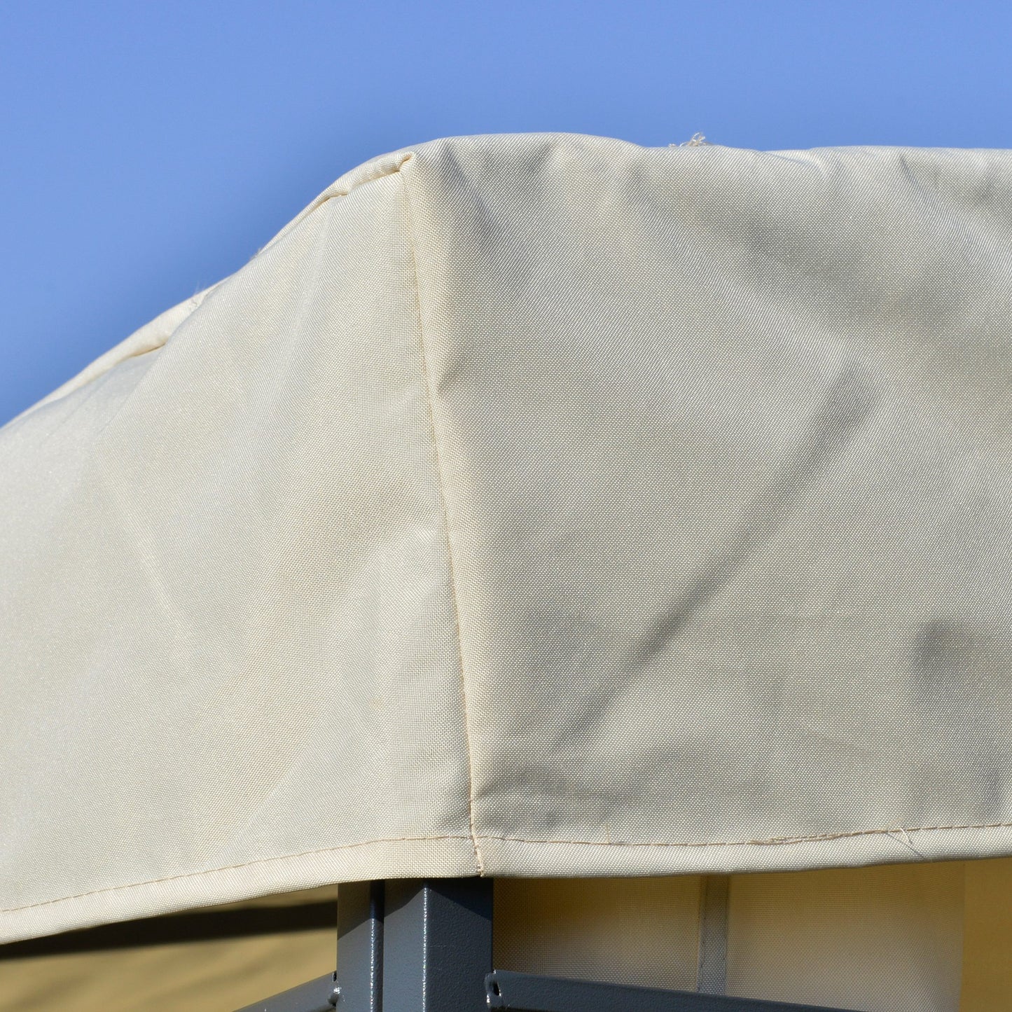 Outsunny Cenador Con Montaje En Pared Cortinas Laterales Malla Con Cremallera_4
