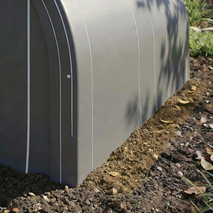 Outsunny Garaje Exterior Para Coche 5x3 M Carpa Garaje Para Coche Gris_3