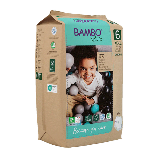 Calças Bambo Nature T6 (+15kg) 18 unidades