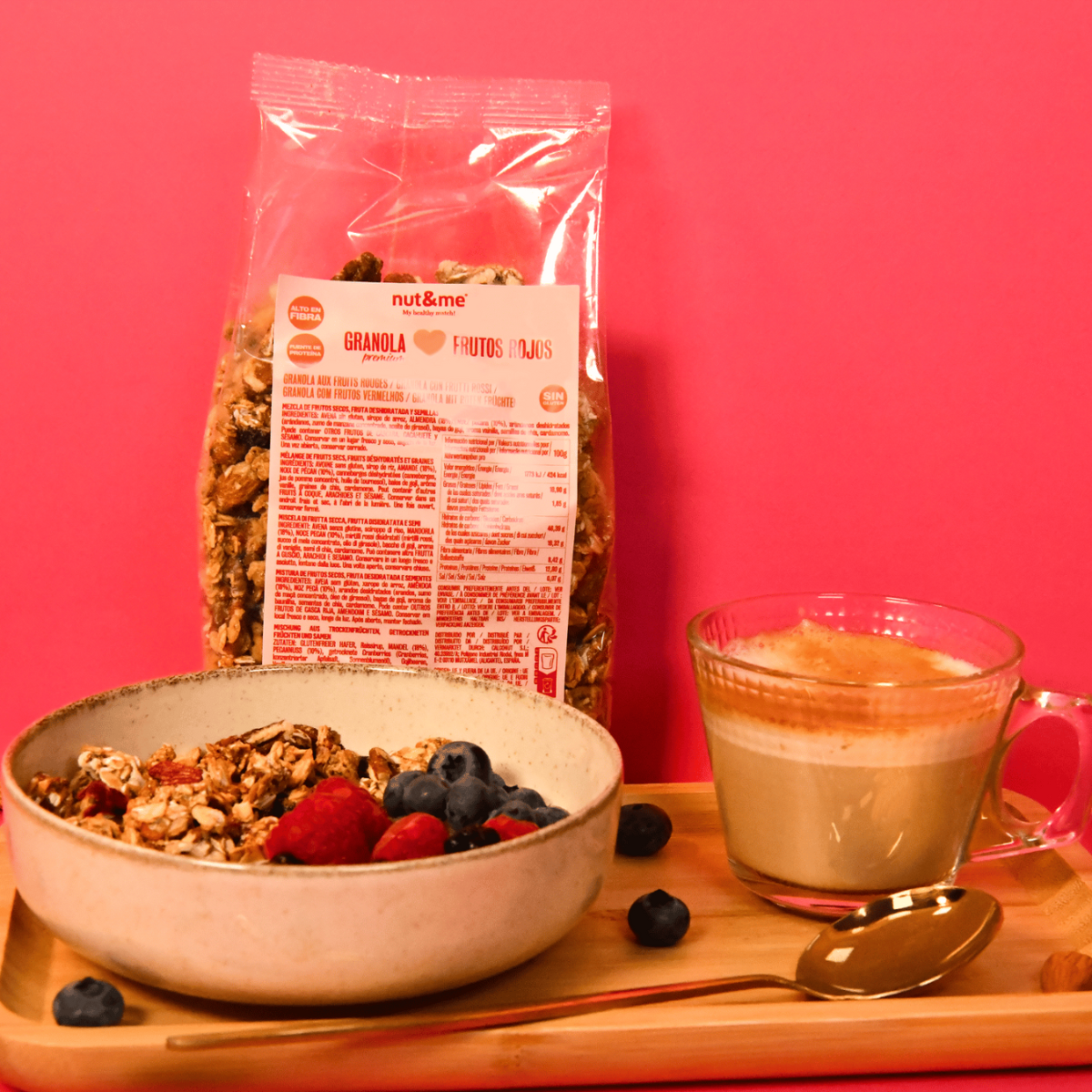 Granola original com mirtilos 500 g Nut&amp;me