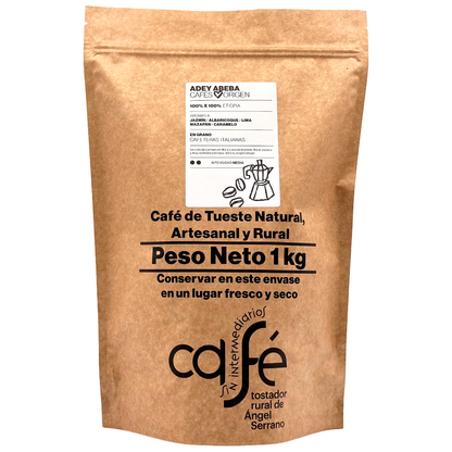 Cafe Sin Intermediarios Café Etiopía Adey En Grano Para Italiana (moka) 1 Kg_0