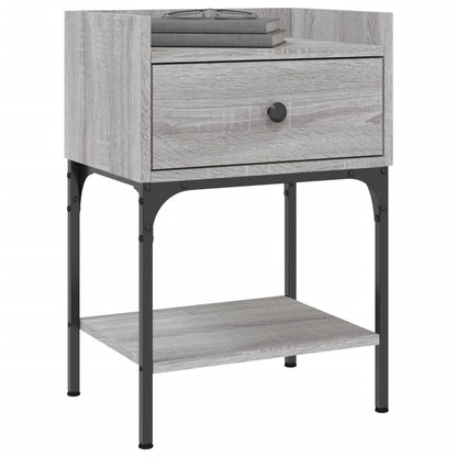 Mesitas Noche 2 Uds Madera Ingeniería Gris Sonoma 40,5x31x60 Cm_1