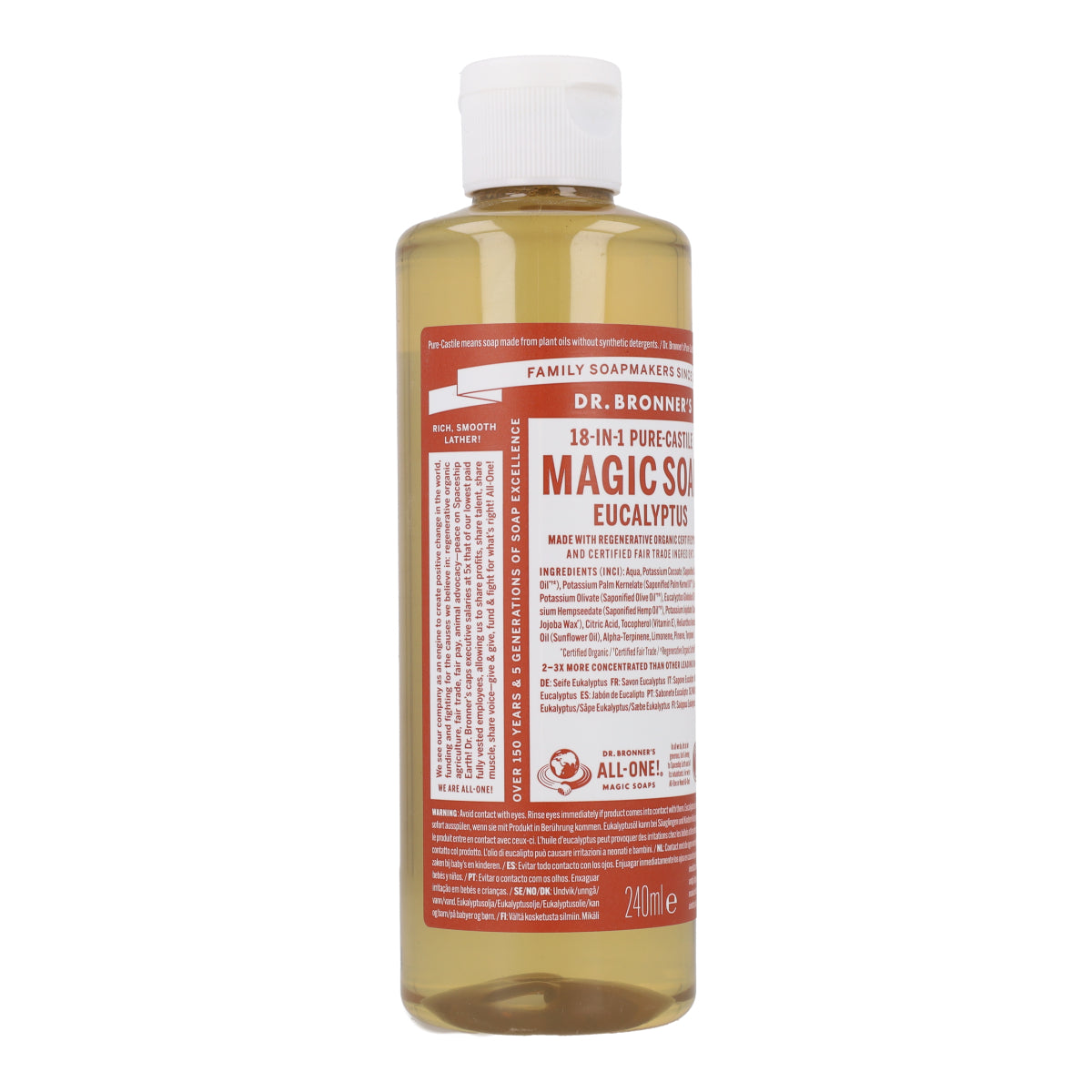 Jabón líquido Eucalipto Dr.Bronner's 240 ml