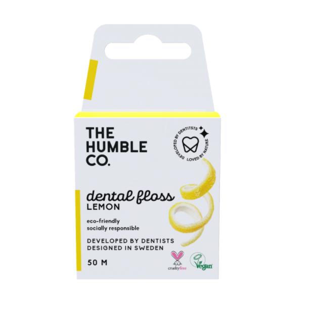 Fio Dental Vegan Ecológico Hm Lemon 50 M The Humble