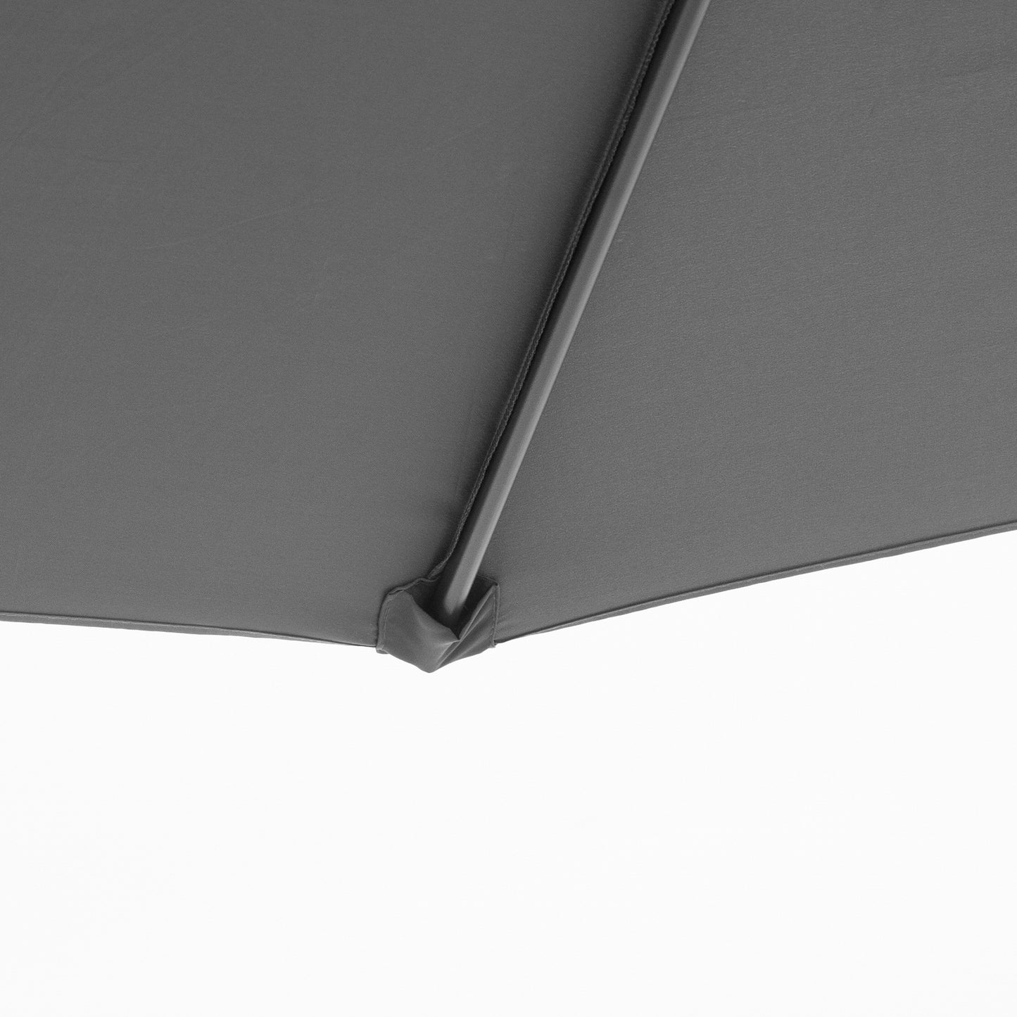 Outsunny Sombrilla De Jardín Ø295x255cm Inclinable Manivela Base Cruzada Gris_3