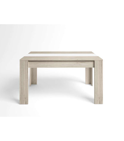 Mesa Comedor Rectangular Extensible Samira Acabado Sahara/blanco Mate, 76cm(alto) 160/220c_0