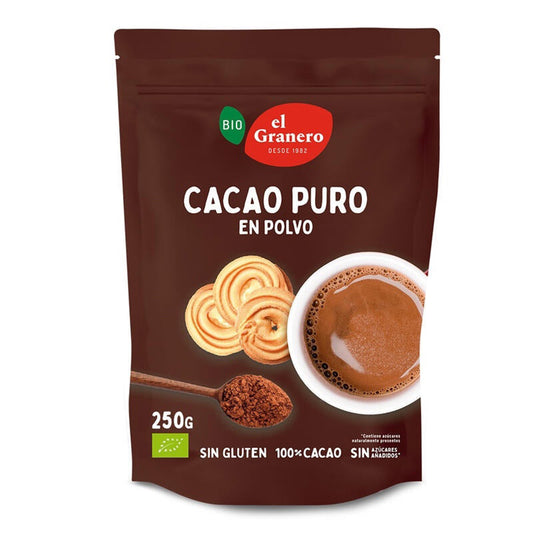 Cacau em Pó 20-22% Gordura Biológica El Granero 250 gr
