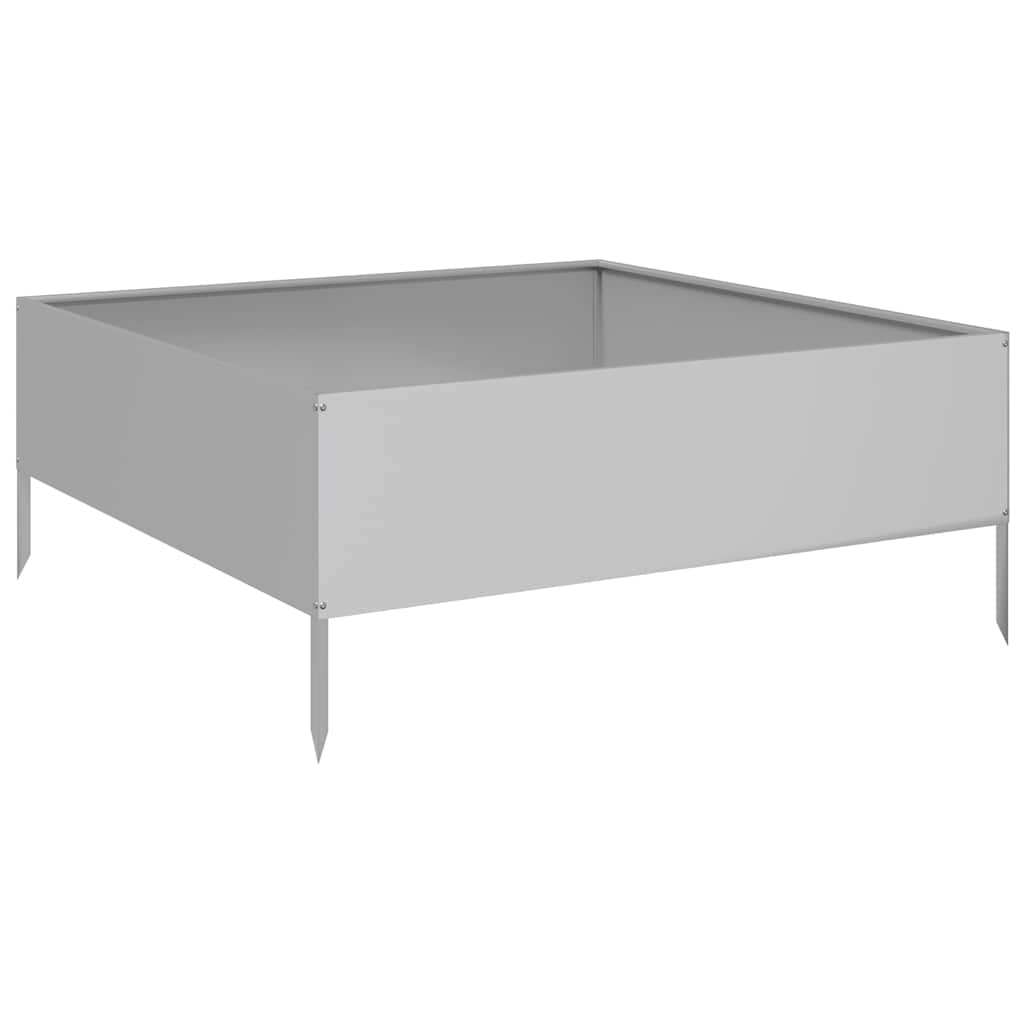 Jardinera De Acero Galvanizado 100x100x25 Cm_0