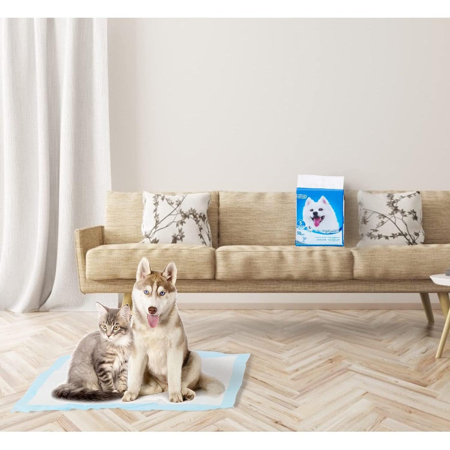 Tapete higiénico L60*L40cm Tecido não tecido Nobleza 50 unidades 