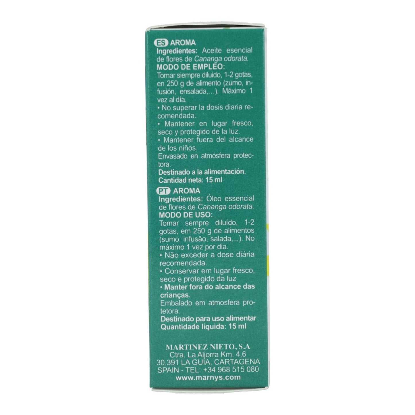 Óleo Essencial Alimentar Marnys Ylang Ylang 15 ml