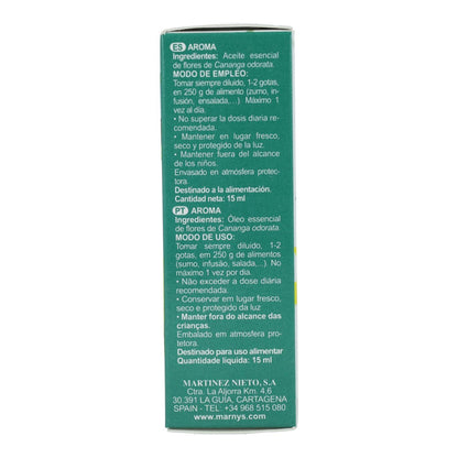 Óleo Essencial Alimentar Marnys Ylang Ylang 15 ml