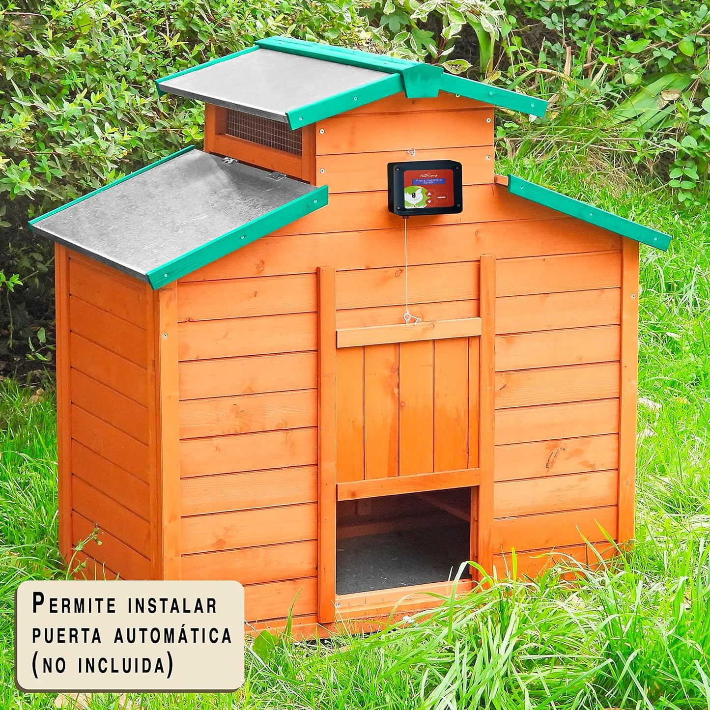Gallinero Halifax Para 3-4 Gallinas de madera, bandeja extraíble_3