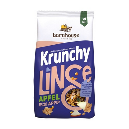 Muesli Proteína Crocante com Lentilhas e Maçã Biológica Barnhouse 325 gr